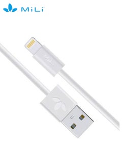 Lightning to USB Cable, MFi Certified for Flawless Compatibility with Apple iPhone/iPad/AirPods/AirPods Pro, 100 cm White