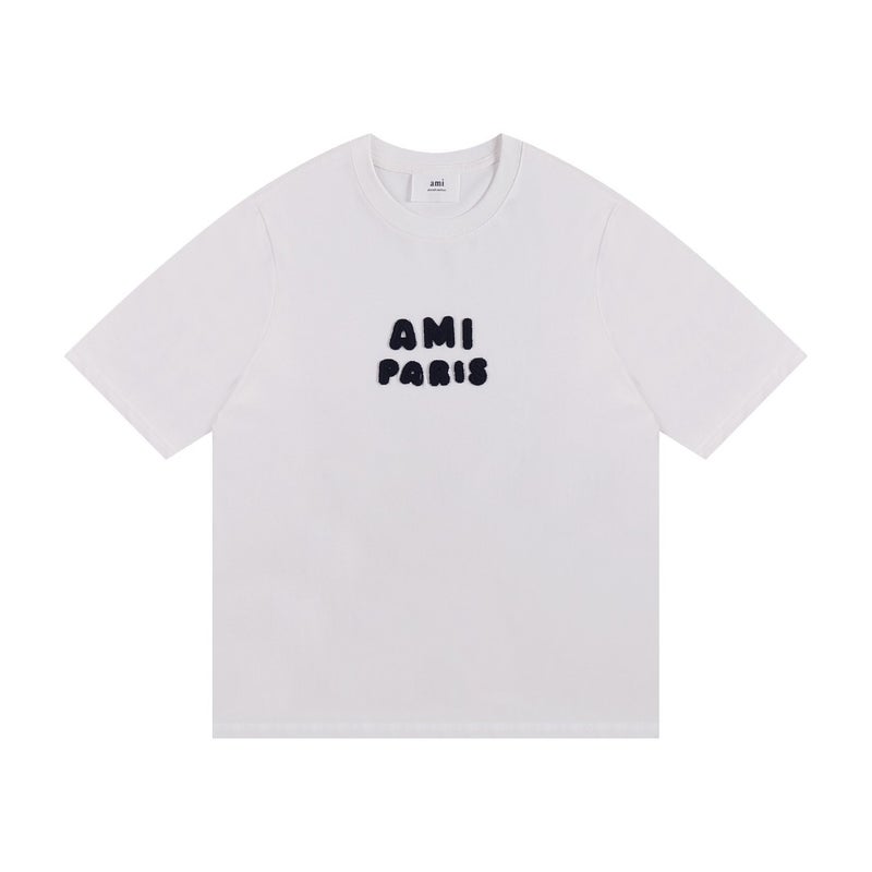2025 Spring And Love Letter Short Sleeve Loose Casual Men And Women Couples Same T-Shirt Support For Hair - Image 4