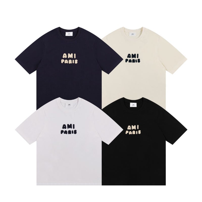 2025 Spring And Love Letter Short Sleeve Loose Casual Men And Women Couples Same T-Shirt Support For Hair - Image 2