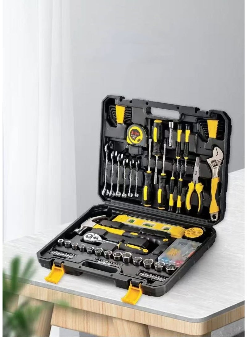 108-piece household tool deluxe set, household manual woodworking tool box, hardware set, electric tool box - Image 3