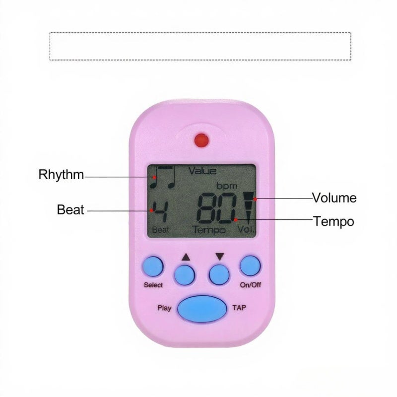 Meideal Mini Digital Metronome M50 Tempo Metronome Clip-On Electronic Metronome Pocket Metronome Suitable for Guitar Piano Violin Drum and Other Instruments - Image 5