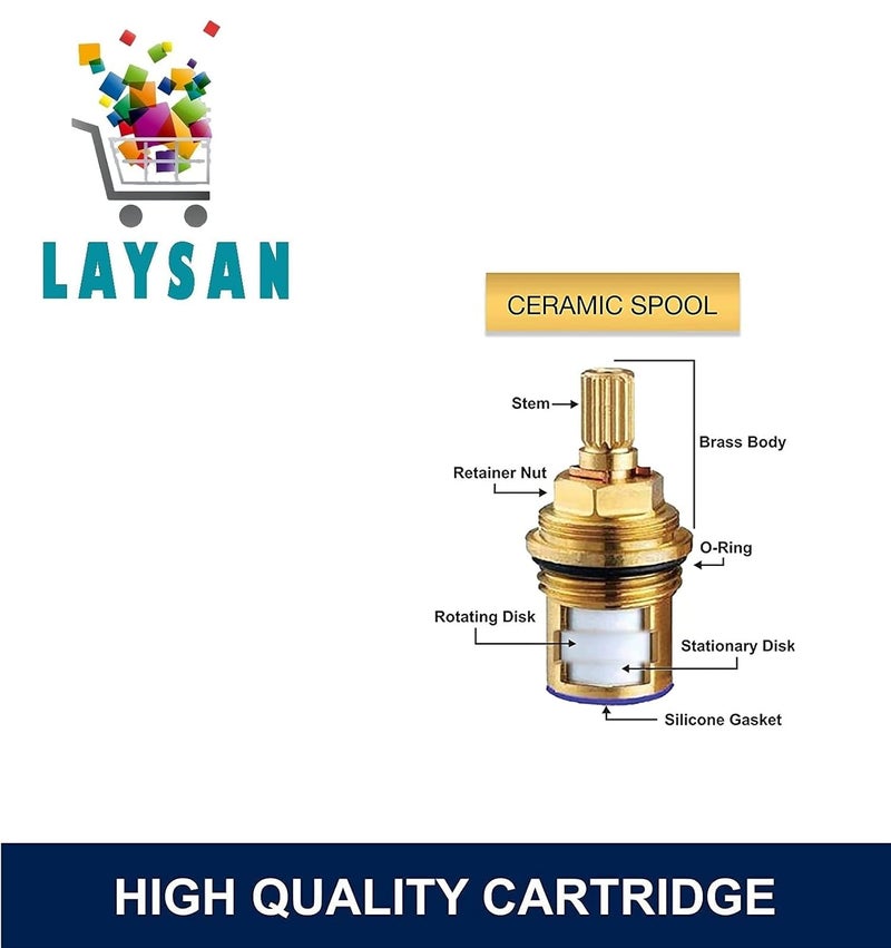 JAGGER LAKS3246 (Mark) Wall Mounted Kitchen Sink Cock Faucets Taps for Kitchen Sink/Basin Taps with Wall Flange & Teflon Tape, Chrome , Brass, Steel - Image 3