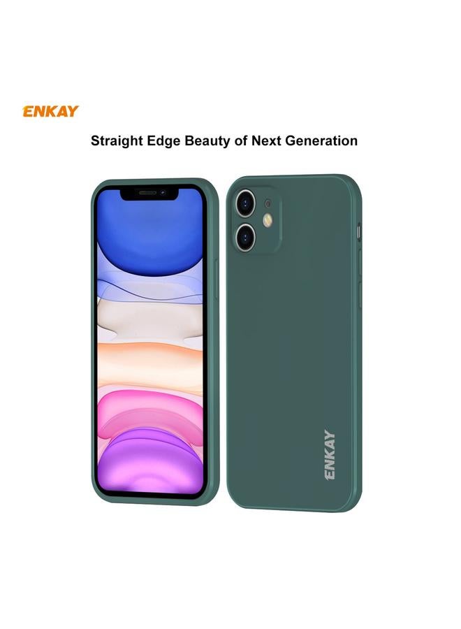 ENKAY Case For iPhone 11 Pro Hat-Prince ENK-PC064 Liquid Silicone Straight Edge Shockproof Protective Case - Image 3