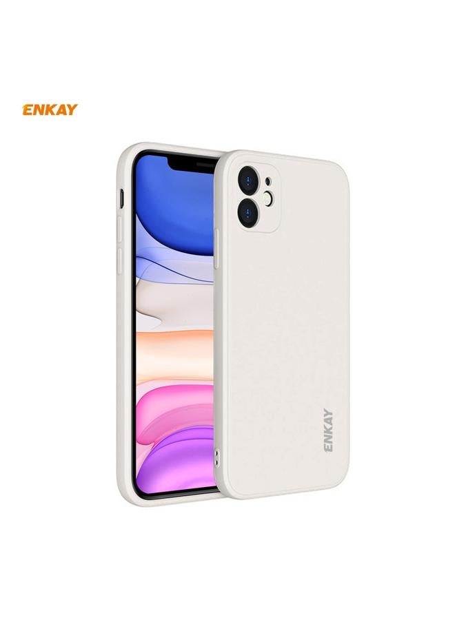 ENKAY Case For iPhone 11 Pro Hat-Prince ENK-PC064 Liquid Silicone Straight Edge Shockproof Protective Case - Image 1