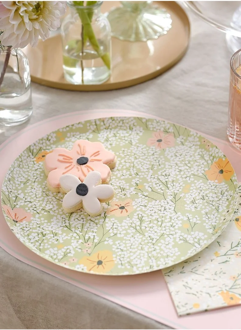 Ginger Ray Floral Paper Plate