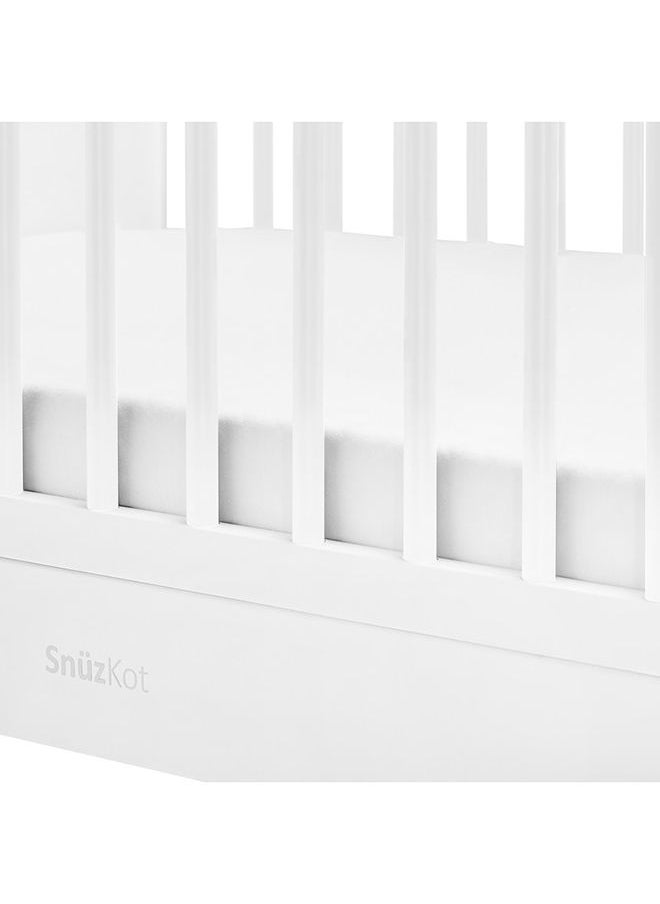 Snuz Nursery Set Kot + Changer Skandi Infant And Baby/Toddler , Includes Cot Bed - Changing Unit , 0M - 4 Years , Cot - H89Cm X W72 X L133Cm/Changing Unit - H96 X W85 X D55Cm. - White  - Image 3