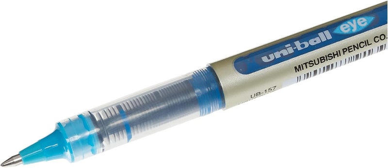 يوني بول Uni-ball Eye Fine Roller Pen - Bright Blue - Image 3
