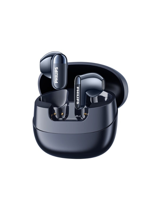 Philips TAT2169,Earphone,True Wireless Earbuds,In-Ear Headphones, 25H Playtime, Dual-Mic AI Call Noise Reduction, IP54 Water and Dust Proof with  ANC, for Sports, Work,High-res sound Blue - Image 1