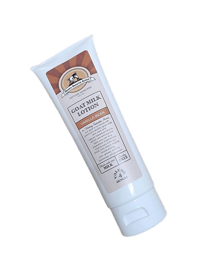 Honey Sweetie Acres Goat Milk Lotion Cruelty Free Goat Milk Body Lotion 4 Ounce Premium Hydrating Goat Milk Lotion For Women Great Moisturizing Goat Milk Lotion (Vanilla Bean)  - Image 2