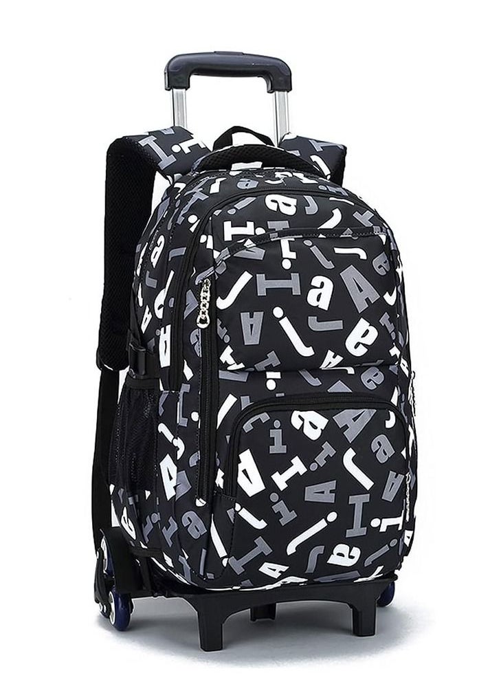 GoldenLike - Student Backpacks,Kids Rolling Backpack Large Capacity Wheeled School Bags Students Trolley Daypack Elementary Durable Bookbag School Rolling Bag for Boys and Girls - Image 1