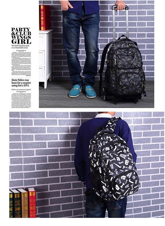 GoldenLike - Student Backpacks,Kids Rolling Backpack Large Capacity Wheeled School Bags Students Trolley Daypack Elementary Durable Bookbag School Rolling Bag for Boys and Girls - Image 1