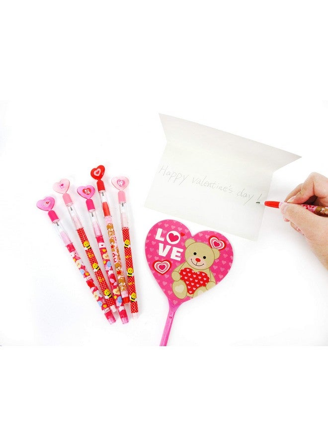 TINYMILLS 24 Pcs Valentine's Day Heart Multi Point Pencils - Party Favors, Goodie Bag Stuffers, Classroom Exchange, Party Supplies - Image 5