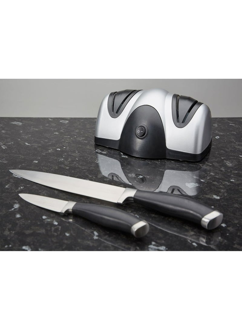Electric Knife Sharpener – 3-Stage Precision System with Diamond-Coated Wheels & Angle Guide – 15°-25° Adjustable for Chef/Ceramic/Hunting Knives (20W) - Image 5