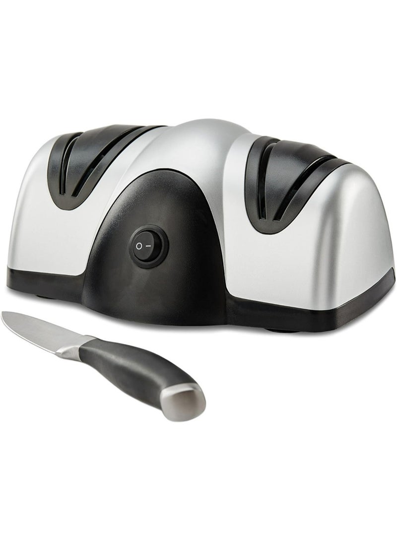 Electric Knife Sharpener – 3-Stage Precision System with Diamond-Coated Wheels & Angle Guide – 15°-25° Adjustable for Chef/Ceramic/Hunting Knives (20W) - Image 1