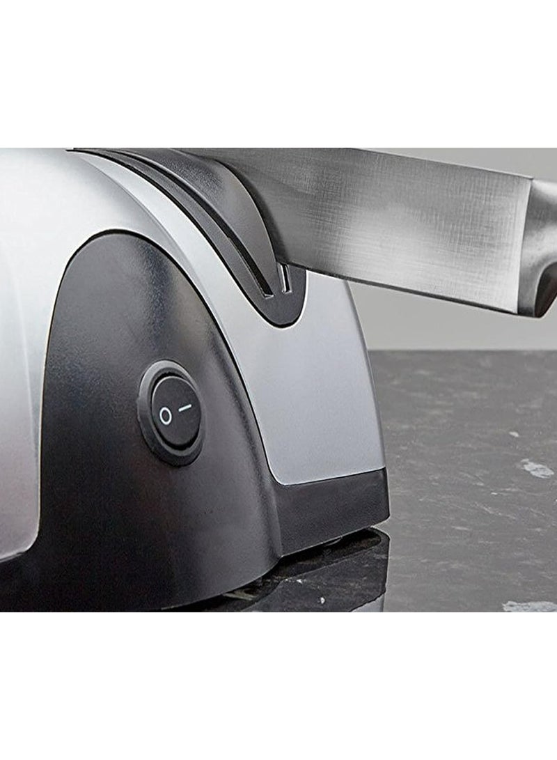 Electric Knife Sharpener – 3-Stage Precision System with Diamond-Coated Wheels & Angle Guide – 15°-25° Adjustable for Chef/Ceramic/Hunting Knives (20W) - Image 4
