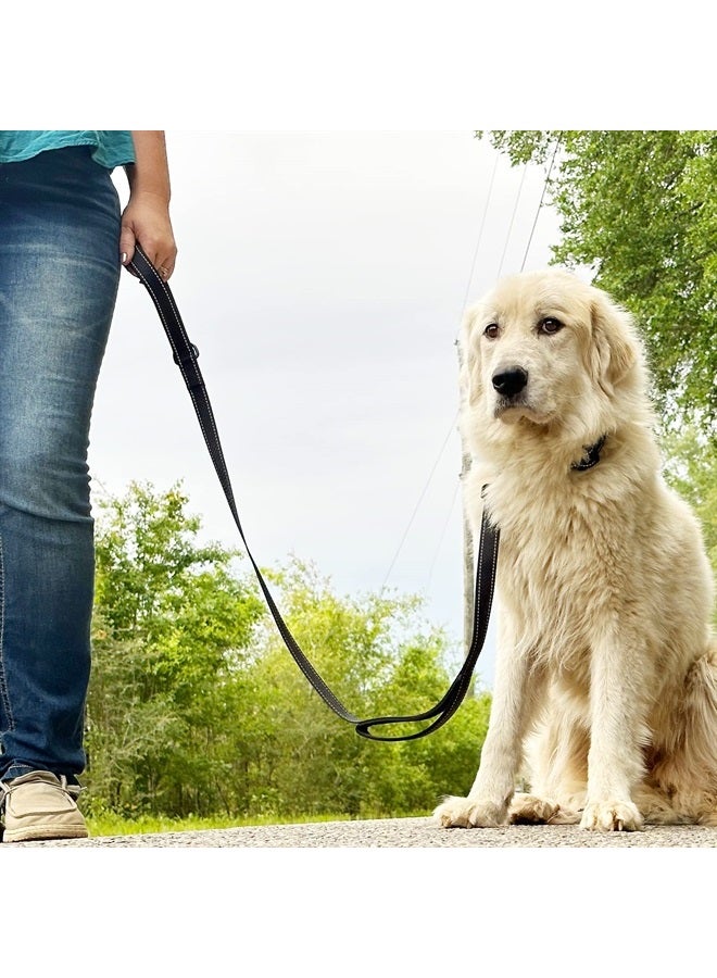 Joytale Double Handle Dog Leash, Double-Sided Reflective Dog Leashes for Night Safety, Heavy Duty Leash for Large and Extra Large and Medium Breed Dogs Outside Walking,6FT,Black - Image 4