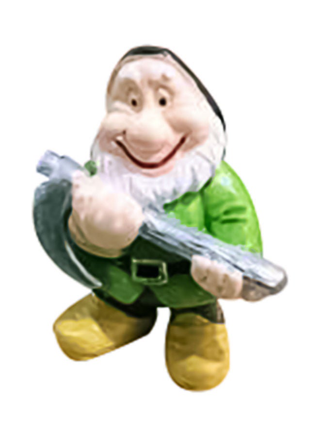 نيبمينينت تمثال حديقة لشخصية قزم خيالية أبيض/أصفر/أخضر 4.5x3.5x2سم - Image 1