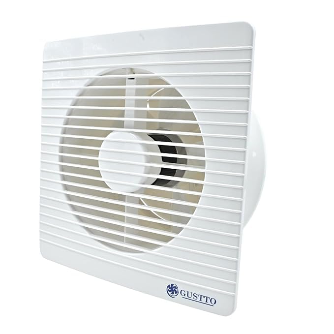 Gustto BreezeFlow 200mm Exhuast Fan | Efficient, Hi-Speed,low Noise, 100% Copper Motor | Easy-to-Clean | Ideal for Kitchen, Bathroom, Office & Garage - Image 1