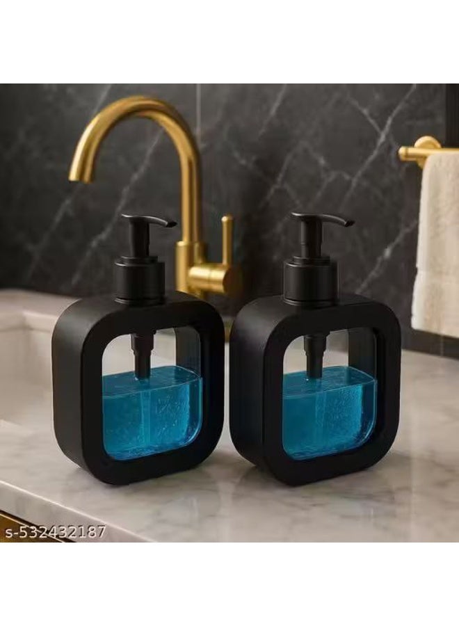 ديسبنسر شاور جيل أكريليك مستورد بمضخة – سعة 600 مل للحمام والمطبخ - Image 2