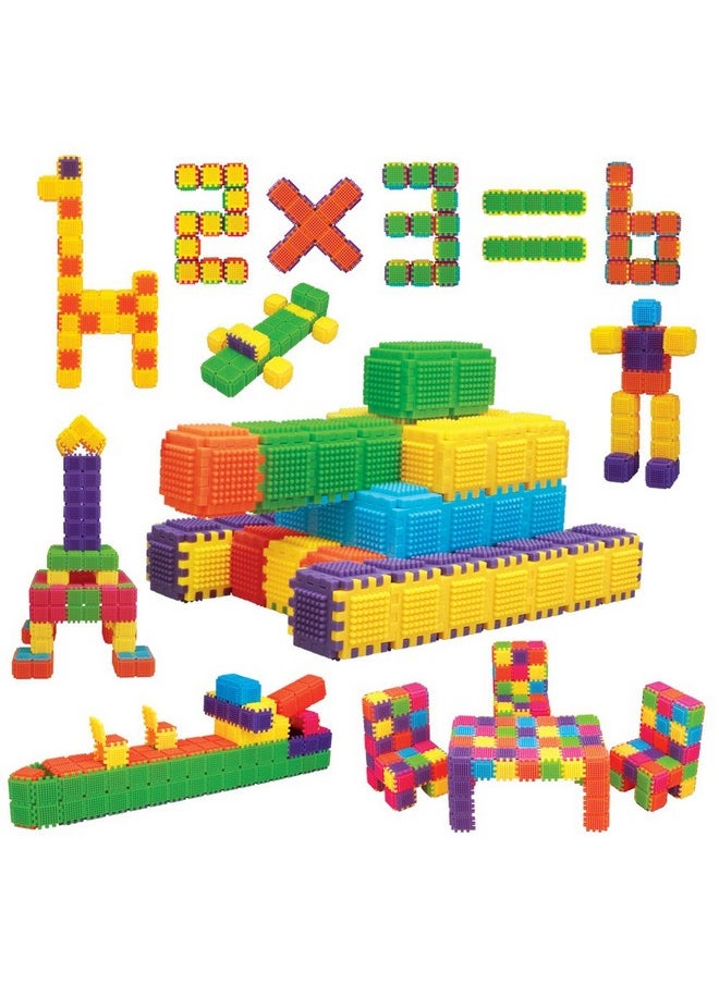WEofferwhatYOUwant Educational Interlocking Stem Building Blocks 150 Pieces. Build Toy Accessories, Cubes, Shapes And More For Ages 3 Year And Up  - Image 1