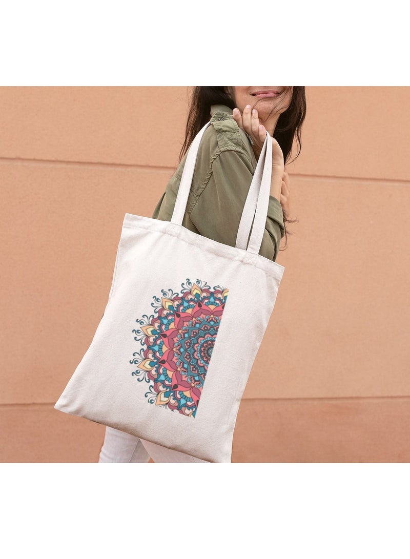 MADASOUQ Tote Bag + Makeup Bag With Trendy Design  - Image 1