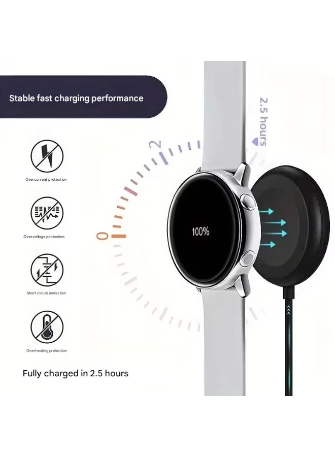 100cm Magnetic Charger for Samsung Galaxy Watch 8/Watch 8 Classic/Ultra,Watch 7/Watch 7 Classic,Watch 6/Watch 6 Classic,Watch 5/Watch 5 Pro,Watch 4/Watch 4 Classic,Watch 3/Active 1/Active 2,Type C Charging Cable Stand Dock Accessories(USB Type C) - Image 3