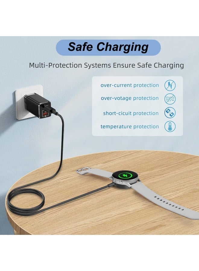 100cm Magnetic Charger for Samsung Galaxy Watch 8/Watch 8 Classic/Ultra,Watch 7/Watch 7 Classic,Watch 6/Watch 6 Classic,Watch 5/Watch 5 Pro,Watch 4/Watch 4 Classic,Watch 3/Active 1/Active 2,Type C Charging Cable Stand Dock Accessories(USB Type C) - Image 5