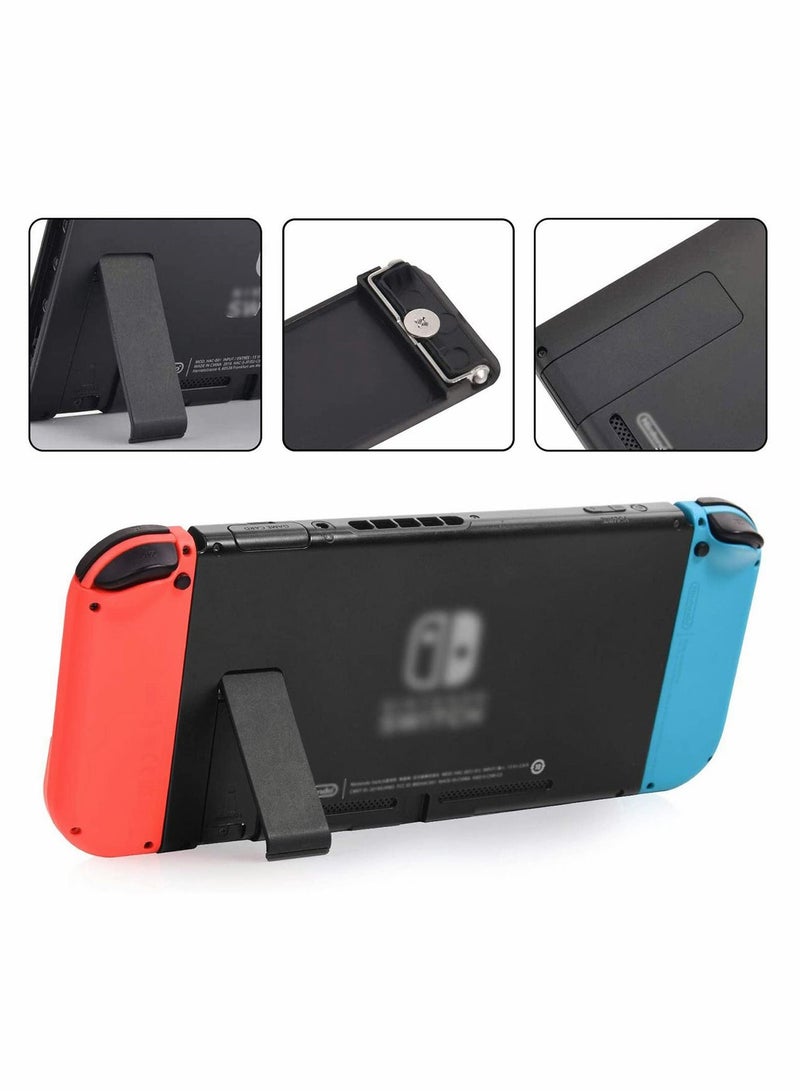 Kickstand Back Shell Holder Bracket for Nintendo Switch Console, Replacement Repair Kit with Screwdriver - Image 2
