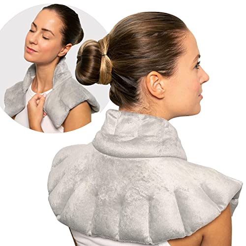 Bed Buddy Microwavable Heating Pad and Cooling Neck Wrap, Comfort Wrap for Neck and Shoulders, Microwavable for Moist Heat Therapy and Freezable for Cooling Therapy, Lavender & Rose Aromatherapy - Image 1