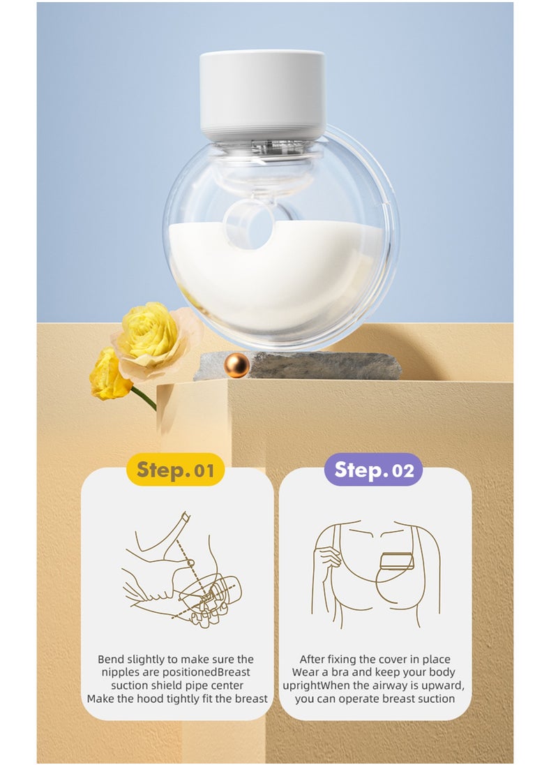ALLTOMOM - Electric Wearable Breast Pump Hands Free with 4 Modes 9 Levels Rechargeable Smart LED Display - Image 1