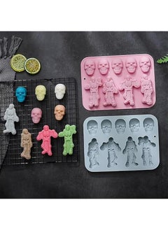Generic Chocolate Candy Silicone Mold，9 Hole Spider Skull Shape Mold，DIY Cookies Candy Gummy Chocolate Mold Ice Cream Tray for  Party(2 Pack)  - Image 4