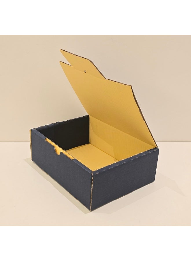 Corrugated Cardboard Shipping Boxes 29x22x10 CM Pack of 20 Mailer Boxes for Small Business E Commerce Packaging Shipping Storage Product Packing Gift Craft Durable Recyclable(Drak Blue) - Image 1