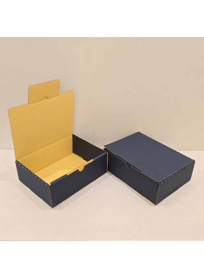 Corrugated Cardboard Shipping Boxes 29x22x10 CM Pack of 20 Mailer Boxes for Small Business E Commerce Packaging Shipping Storage Product Packing Gift Craft Durable Recyclable(Drak Blue) - Image 3