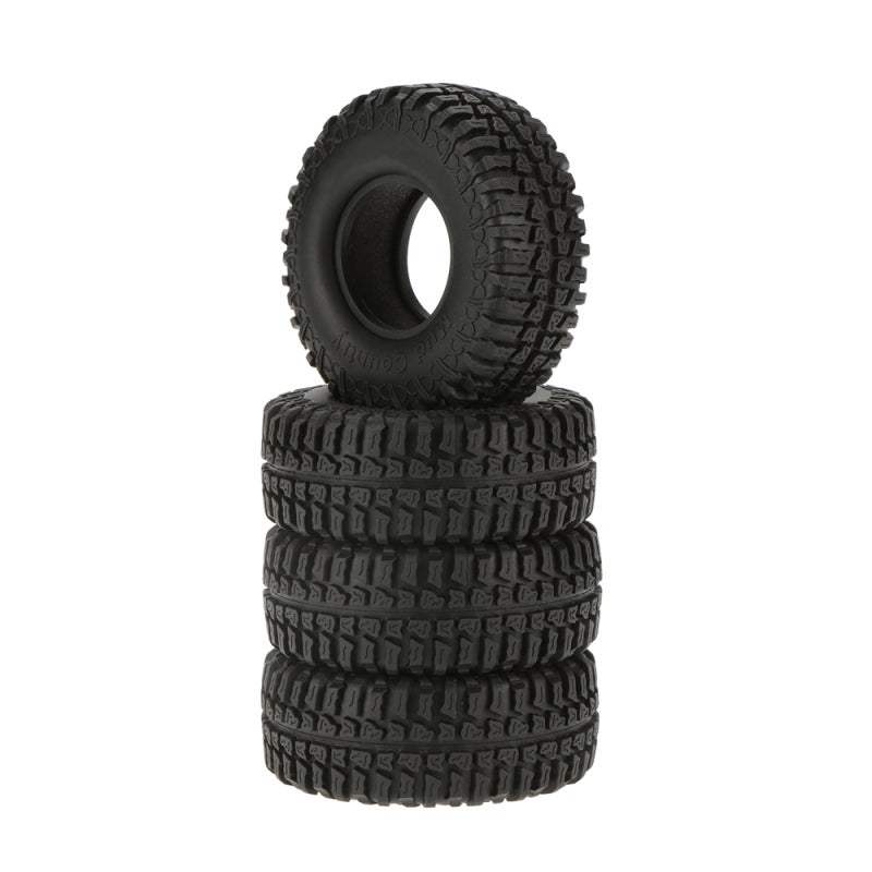 AUSTAR 1/10 RC Rock Crawler Tires 1.9" Size High Quality Rubber Construction - Mud Country Scale Design With Foam Insert for 1/10 RC4WD D90 Axial SCX10 RC Rock Crawlers - Image 1
