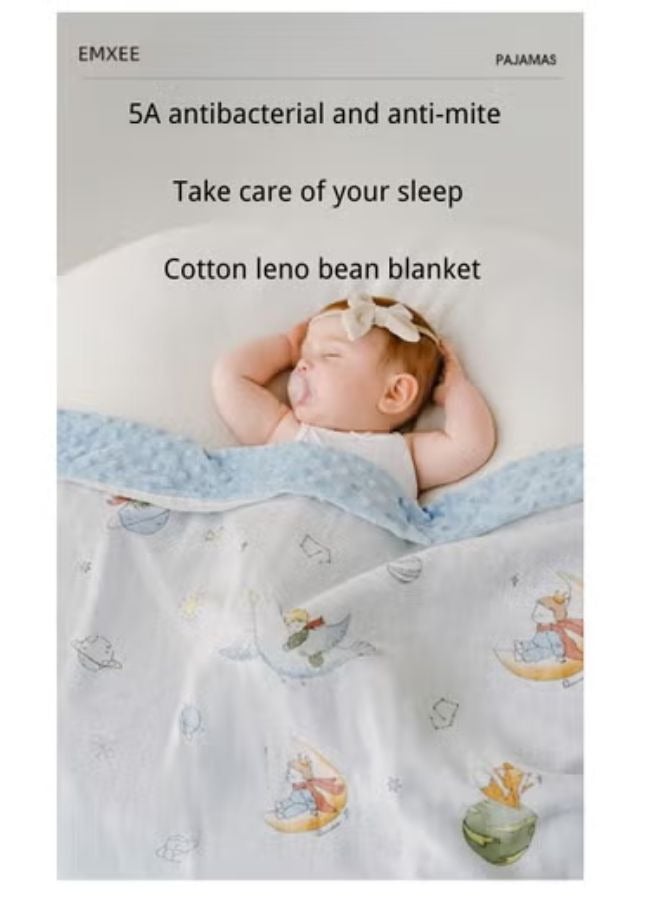 EMXEE Baby Blanket, Soft Baby Blanket for Girl and Boy, Toddler Baby Newborn Plush Dot Security Blanket for Nursery Stroller Infant Crib Blanket - Image 3