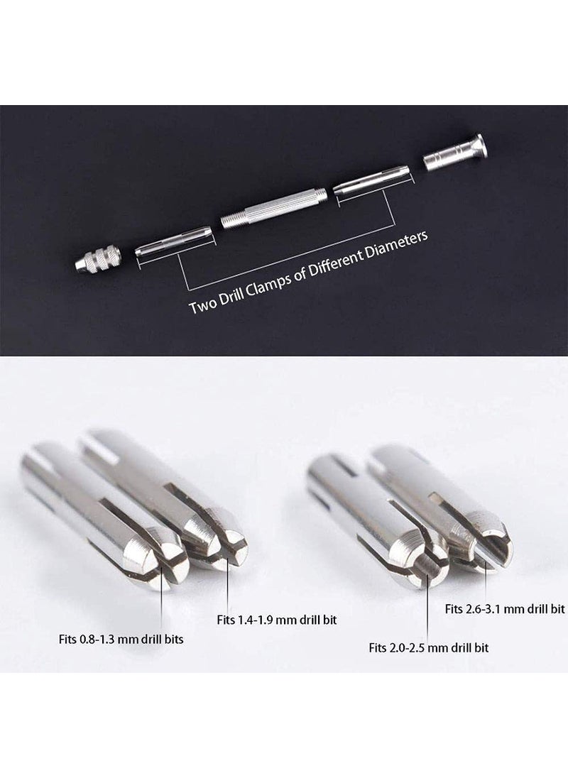 DIY Crafts Diy Crafts 11876 11285 Collet Diy Pin Vise Hand Drill Bits, Watch Repair Countersink Reamer, Multicolor  - Image 4