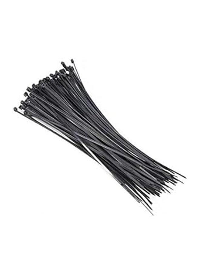 Generic Plastic Drawstring Bag 100 Pieces 25cm - Black 