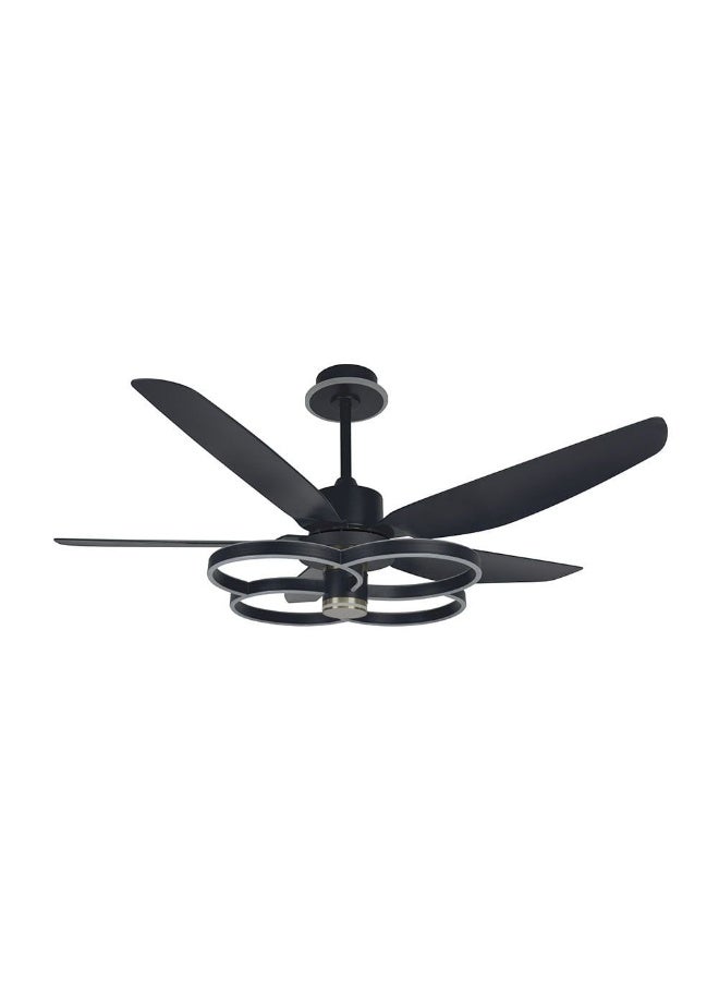 DANUBE HOME Shabran Ceiling Fans Iron Plus Acrylic 60Cm Led Black 48B - Image 1