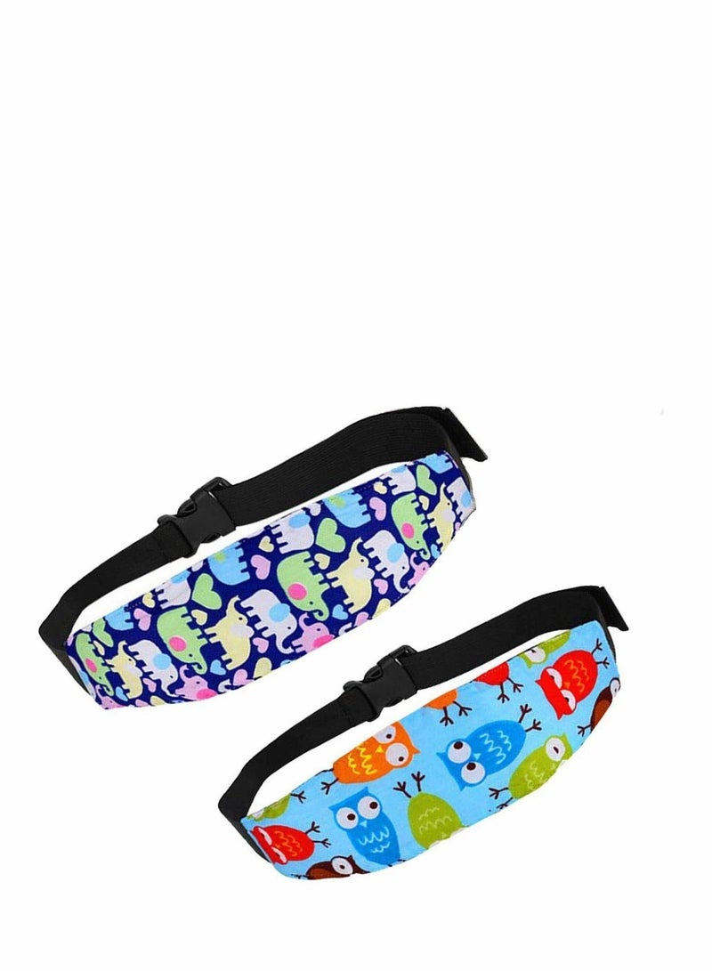 2 Pack Car Seat Head Support Toddler Carseat Band Strap Headrest Stroller Sleeping for Baby Child Children Kids Infant - Image 1