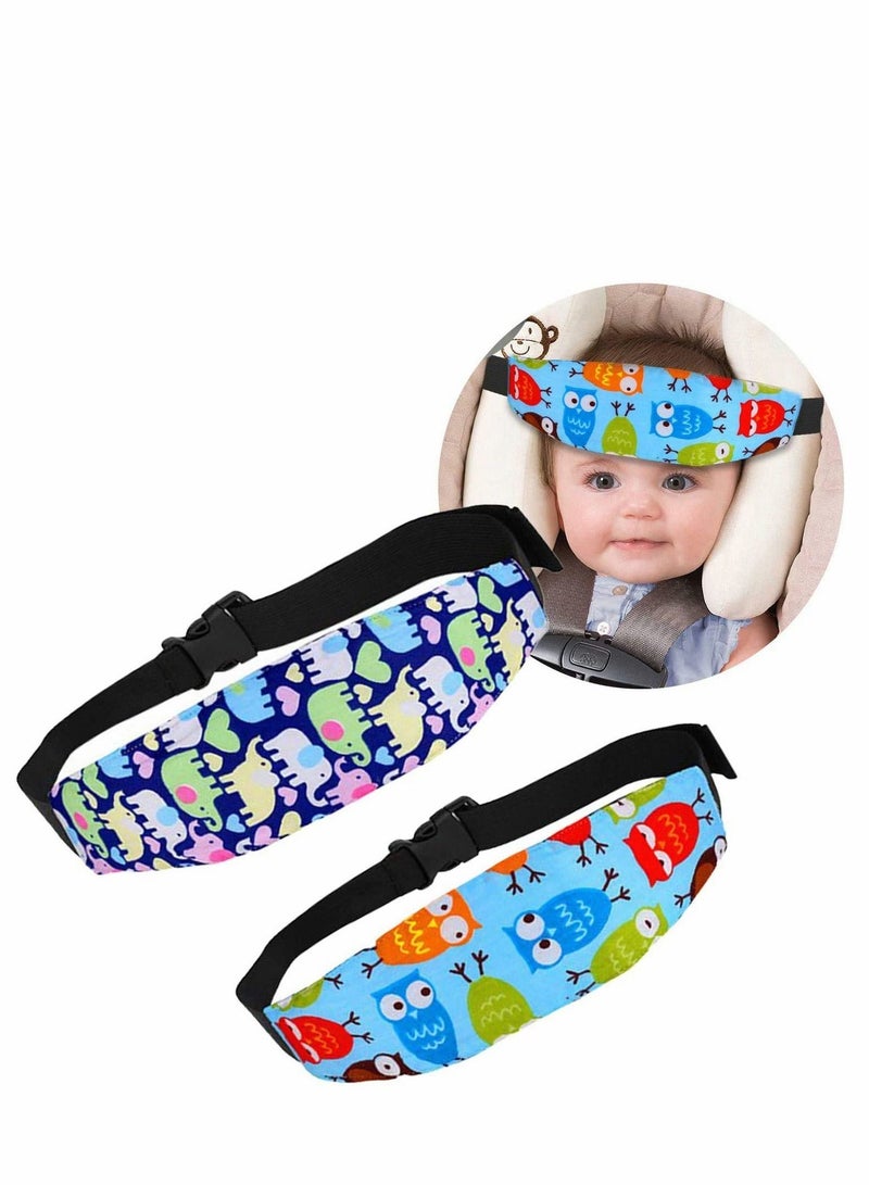 2 Pack Car Seat Head Support Toddler Carseat Band Strap Headrest Stroller Sleeping for Baby Child Children Kids Infant - Image 5
