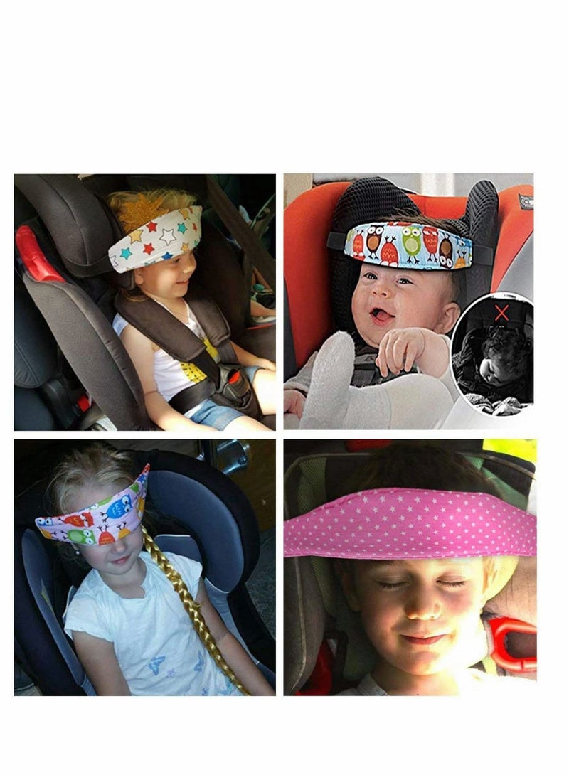 2 Pack Car Seat Head Support Toddler Carseat Band Strap Headrest Stroller Sleeping for Baby Child Children Kids Infant - Image 2