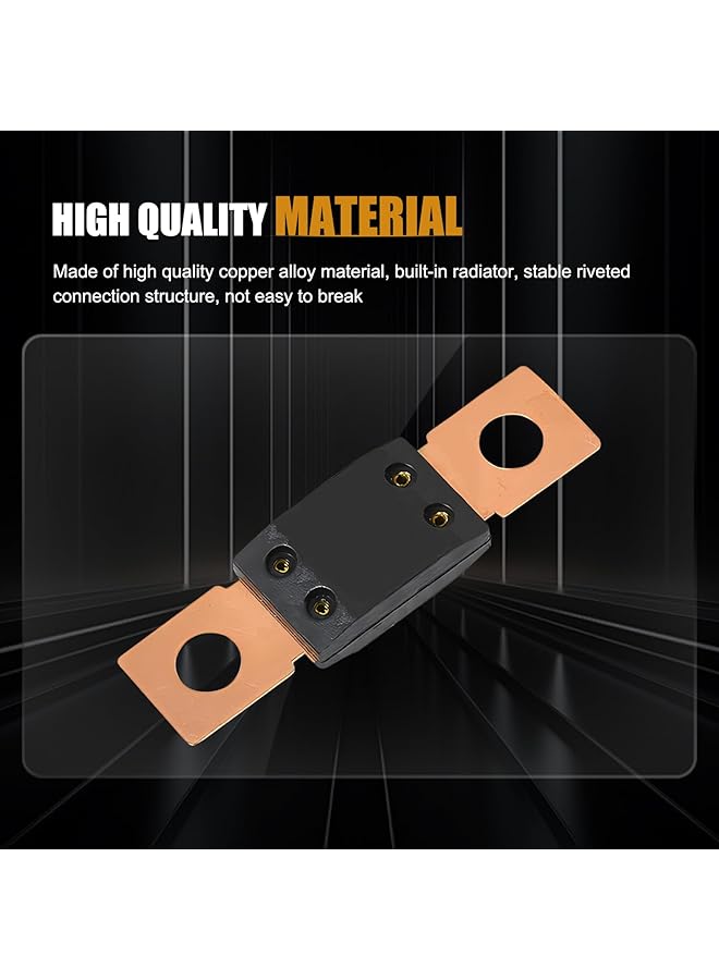 2 Pcs Auto Mega Fuse, 300A Bolt-On Fuse, Forkbolt Round Hole Fuse, Suitable For Most Cars (Black) - Image 3