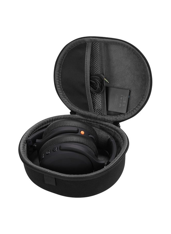 Linkidea Headphones Carrying Case Compatible with Skullcandy Crusher Wireless, Hesh 3, Crusher ANC, Crusher 360 Headphones Protective Hard Shell Headset Travel Bag with Room for Cable (Black) - Image 1