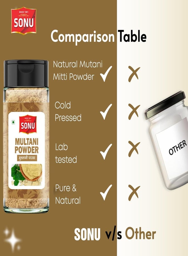 SONU Multani Mitti Powder for Face Pack, Pure & Natural, Fuller's Earth/Betnonite Clay, Chemical Free(800 g) - Image 4