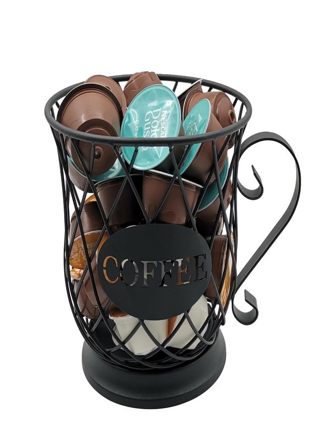 MFBJXC Coffee Pod Storage Basket - 35 K Cup Organizer, Black - Image 2