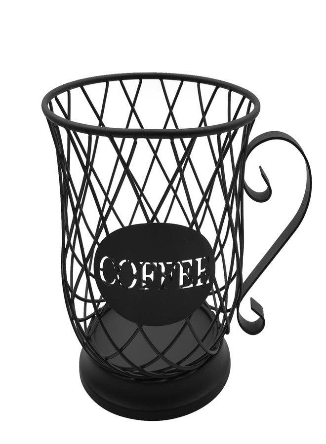 MFBJXC Coffee Pod Storage Basket - 35 K Cup Organizer, Black - Image 1