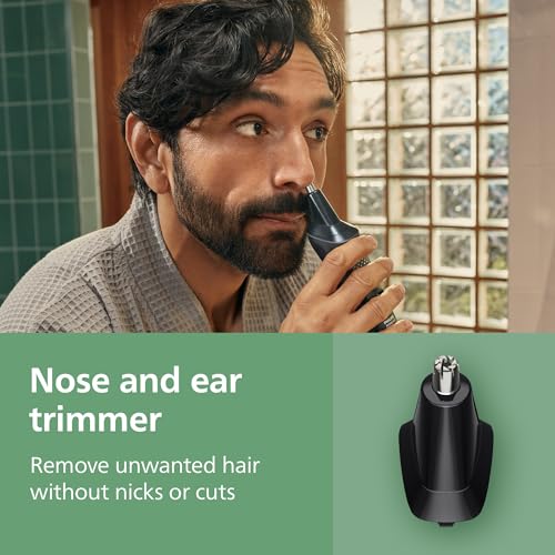 Norelco Philips Norelco All-in-One 3000 Series 13 in 1 Trimmer, Beard Styler & Men's Hair Clipper, 9 Length Settings & Self-Sharpening Skin-Friendly Blades, MG3919/50 - Image 4