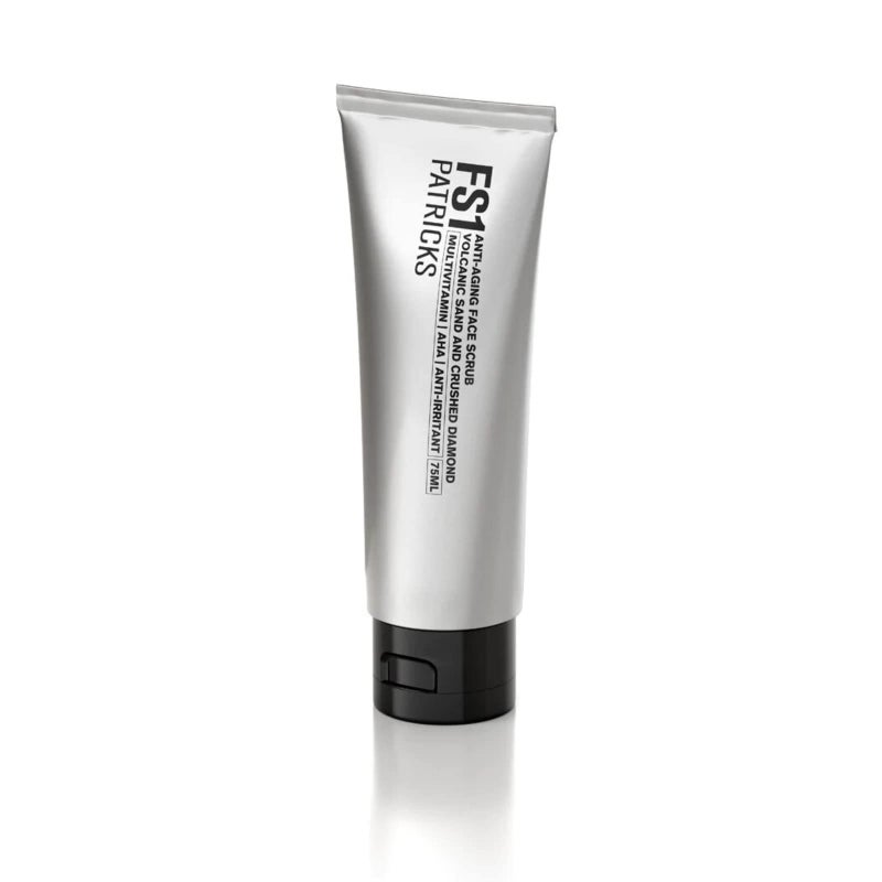 PATRICKS Patricks FS1D | Volcanic Sand and Crushed Diamond Skin Exfoliating Face Wash Scrub & Gentle Facial Exfoliant Cleanser for Wrinkles, Enlarged Pores, Acne, Ingrown Hair, Blackheads Mens Skin Care 15ml 