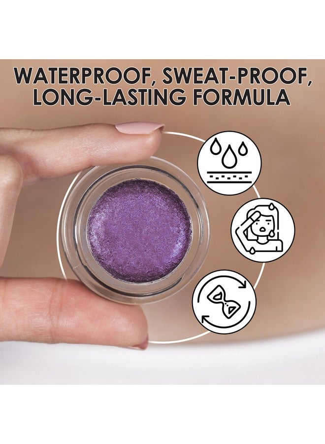 Beth Bender Beauty | Foiled Glacé Eye Shadow | Sway | Burnt Plum | Shiny Iridescent Metallic Finish | Vivid Color | Creamy & Buildable Texture | Easy Application | Vegan | Talc Free - Image 5