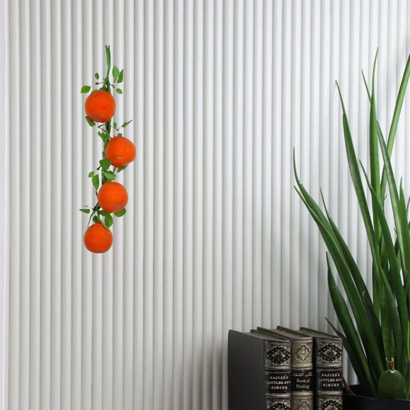 SINGAA Artificial Fruits Strings | Fruit Chain for Home, Office, Garden, Juiceshops, Wall Hanging, Fruit Shops, Reception, Photography and Events Decoration - 60 CM (Pack of 1) (Orange) - Image 5